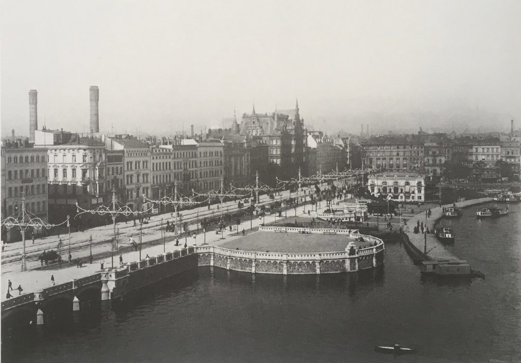 Der Jungfernstieg nach der Neugestaltung, 1901